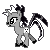 Size: 50x50 | Tagged: safe, artist:soully1, oc, oc only, pony, unicorn, animated, colored hooves, gif, horn, pixel art, simple background, solo, transparent background, unicorn oc, walking