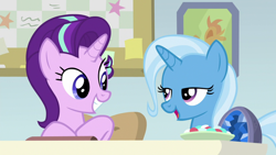 Size: 1920x1080 | Tagged: safe, screencap, starlight glimmer, trixie, pony, unicorn, a horse shoe-in, g4