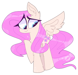 Size: 3300x3200 | Tagged: safe, artist:pyjamethyst, fluttershy, pegasus, pony, g4, chest fluff, cute, ear fluff, female, high res, leg fluff, looking down, mare, shyabetes, simple background, solo, transparent background