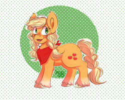 Size: 7000x5600 | Tagged: safe, artist:inkwellartz, applejack, earth pony, pony, g4, bandana, female, solo