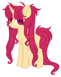 Size: 2271x2832 | Tagged: safe, artist:hawthornss, oc, oc only, oc:amai yume, pony, unicorn, freckles, high res, long hair, long mane, looking at you, pigtails, simple background, transparent background, twintails, watermark