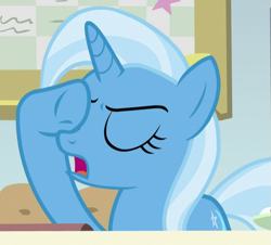 Size: 561x507 | Tagged: safe, screencap, trixie, pony, unicorn, a horse shoe-in, g4, cropped, female, solo