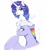 Size: 1121x1215 | Tagged: safe, artist:whalepornoz, rainbow dash, rarity, pegasus, pony, unicorn, g4, duo, female, g5 concept leak style, g5 concept leaks, looking back, mare, rainbow dash (g5 concept leak), rarity (g5 concept leak), redesign, simple background, spread wings, white background, wings