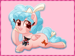 Size: 2000x1500 | Tagged: safe, artist:fannytastical, cozy glow, lord tirek, pegasus, pony, g4, cozybetes, cute, female, filly, foal, heart eyes, plushie, preorder, prone, smiling, solo, wingding eyes