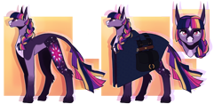 Size: 2048x957 | Tagged: safe, artist:cobalt-sphinx, twilight sparkle, earth pony, pony, g4, braid, earth pony twilight, female, g5 concept leak style, g5 concept leaks, leonine tail, mare, redesign, simple background, solo, transparent background, twilight sparkle (g5 concept leak)