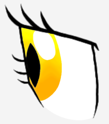 Size: 600x683 | Tagged: safe, artist:pony spark team, oc, bat pony, bat pony eyes, eye, orange eyes, simple background, white background, yellow eyes