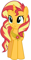 Size: 2800x5300 | Tagged: safe, artist:emeraldblast63, sunset shimmer, pony, unicorn, g4, cute, element of empathy, element of harmony, female, high res, mare, shimmerbetes, simple background, solo, transparent background