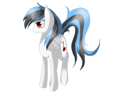 Size: 2828x2121 | Tagged: safe, artist:tomat-in-cup, oc, oc only, pegasus, pony, high res, pegasus oc, red eyes, simple background, solo, transparent background, wings