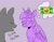 Size: 1403x1085 | Tagged: safe, artist:woollily, twilight sparkle, alicorn, pony, g4, blah, generic pony, nugget in a biscuit, thought bubble, twilight sparkle (alicorn), zoned out