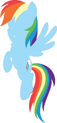 Size: 610x1310 | Tagged: safe, artist:vixsfixs, derpibooru exclusive, rainbow dash, pegasus, pony, g4, faceless female, female, flying, hooves, mane, mare, minimalist, modern art, multicolored hair, offscreen character, rainbow hair, rainbow tail, simple background, solo, spread wings, tail, transparent background, wings
