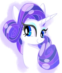 Size: 667x788 | Tagged: safe, artist:stacy_165cut, rarity, pony, unicorn, g4, bust, eyeshadow, female, makeup, mare, smiling, solo