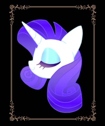 Size: 703x839 | Tagged: safe, artist:stacy_165cut, rarity, pony, unicorn, g4, bust, female, frame, solo