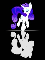 Size: 742x1000 | Tagged: safe, artist:stacy_165cut, rarity, pony, unicorn, g4, female, reflection, silhouette, solo