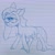 Size: 2048x2048 | Tagged: safe, artist:woollily, pinkie pie, earth pony, pony, g4, female, high res, lidded eyes, pinkamena diane pie, sketch, solo, tired, traditional art