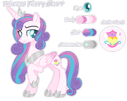 Size: 1270x1012 | Tagged: safe, artist:pancakeartyt, princess flurry heart, alicorn, pony, g4, female, mare, older, older flurry heart, reference sheet, signature, simple background, solo, transparent background