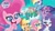 Size: 1280x720 | Tagged: safe, applejack, fluttershy, pinkie pie, rainbow dash, rarity, twilight sparkle, alicorn, earth pony, pegasus, pony, unicorn, g4, g4.5, my little pony: pony life, mane six, my little pony logo, twilight sparkle (alicorn), youtube thumbnail