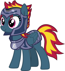 Size: 1200x1324 | Tagged: safe, artist:warszak, oc, oc only, oc:captain charcoal, pegasus, pony, armor, female, guard, mare, royal guard, simple background, solo, transparent background, vector