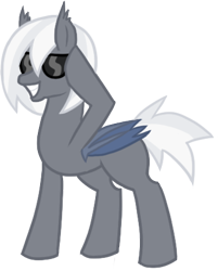Size: 363x452 | Tagged: safe, artist:notorious dogfight, oc, oc only, oc:arteria carpals, bat pony, pony, fanfic:mythic dawn, fanfic art, simple background, solo, transparent background