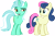 Size: 4478x3000 | Tagged: safe, artist:cloudy glow, artist:parclytaxel, bon bon, lyra heartstrings, sweetie drops, earth pony, pony, unicorn, g4, my little pony: friendship is magic, slice of life (episode), .ai available, adorabon, cute, female, high res, looking at each other, lyrabetes, mare, simple background, smiling, transparent background, vector