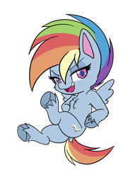 Size: 1536x2048 | Tagged: safe, artist:steelsoul, rainbow dash, pegasus, pony, g4.5, my little pony: pony life, cheek fluff, chest fluff, dock, female, mare, open mouth, simple background, solo, transparent background