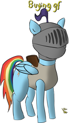 Size: 1125x2000 | Tagged: safe, artist:frostclaw, rainbow dash, pony, g4, armor, atg 2020, buying gf, newbie artist training grounds, runescape, simple background, transparent background