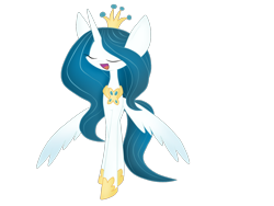 Size: 1600x1200 | Tagged: safe, artist:luckyclau, queen chrysalis, alicorn, pony, g4, eyes closed, female, open mouth, princess chrysalis, simple background, solo, tall alicorn, transparent background