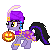 Size: 50x50 | Tagged: safe, artist:kawaii-kochou, oc, oc only, pegasus, pony, animated, clothes, gif, hat, pegasus oc, pixel art, pronking, pumpkin bucket, simple background, solo, transparent background, wings