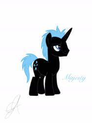 Size: 1800x2400 | Tagged: safe, artist:poshpegasus, oc, oc only, oc:majesty, pony, unicorn, horn, solo, unicorn oc