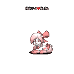 Size: 400x400 | Tagged: safe, oc, oc only, oc:adora cute, pony, pony town, animated, female, pixel art, pony oc, simple background, solo, sprite, transparent background