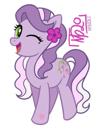 Size: 889x1103 | Tagged: safe, artist:tassji-s, wysteria, earth pony, pony, g3, g4, female, g3 to g4, generation leap, simple background, solo, transparent background, wysteriadorable