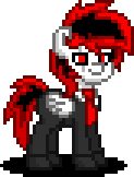Size: 123x162 | Tagged: safe, oc, oc only, oc:spectrum feather, pegasus, pony, pony town, animated, clothes, costume, halloween, halloween costume, holiday, male, pegasus oc, pixel art, simple background, solo, sprite, transparent background, wings