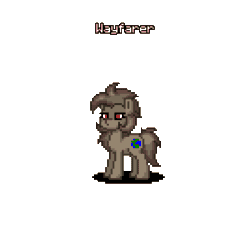 Size: 400x400 | Tagged: safe, oc, oc only, oc:wayfarer, pony, pony town, animated, boop, cursor, female, mouse cursor, pixel art, pony oc, simple background, solo, sprite, transparent background