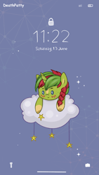 Size: 933x1659 | Tagged: safe, artist:deathpatty, oc, oc only, pony, unicorn, aesthetics, cloud, commission, solo, stars