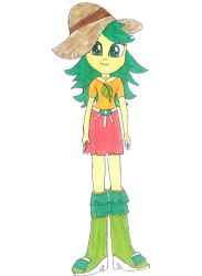 Size: 2212x3018 | Tagged: safe, artist:topsangtheman, sweet leaf, equestria girls, g4, female, high res, looking at you, simple background, solo, traditional art, transparent background