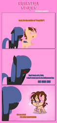 Size: 1205x2590 | Tagged: safe, artist:estories, oc, oc only, oc:neigh sayer, oc:think pink, earth pony, pony, g4.5, my little pony: pony life, comic, extra fabulous comics, i have seen everything, pointy ponies