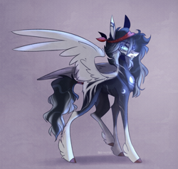 Size: 1401x1331 | Tagged: safe, artist:iheyyasyfox, oc, oc only, pegasus, pony, colored wings, concave belly, male, slender, solo, stallion, thin, wings