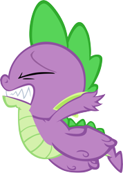 Size: 4099x5768 | Tagged: safe, artist:memnoch, spike, dragon, g4, eyes closed, faceplant, male, simple background, solo, transparent background, vector