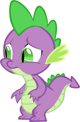 Size: 3952x6020 | Tagged: safe, artist:memnoch, spike, dragon, g4, belly, faceplant, male, simple background, solo, transparent background, vector