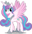 Size: 1280x1386 | Tagged: safe, alternate version, artist:helenosprime, princess flurry heart, pony, g4, crown, cute, female, flurrybetes, jewelry, older, older flurry heart, regalia, simple background, slender, solo, thin, transparent background