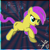 Size: 1721x1721 | Tagged: safe, artist:felzin, oc, oc:felzin, earth pony, pony, error, glitch, running, yellow pony