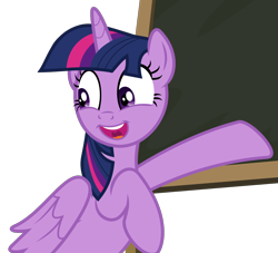 Size: 2234x2030 | Tagged: safe, edit, twilight sparkle, alicorn, pony, g4, the hooffields and mccolts, chalkboard, cropped, cute, female, high res, simple background, smiling, solo, transparent background, twiabetes, twilight sparkle (alicorn), vector