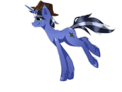 Size: 4000x3000 | Tagged: safe, artist:tomat-in-cup, oc, oc only, pony, unicorn, hat, horn, simple background, smiling, transparent background, unicorn oc, unshorn fetlocks