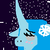 Size: 50x50 | Tagged: safe, artist:askponyantarctica, pony, unicorn, antarctica, bust, hetalia, horn, night, picture for breezies, solo, stars