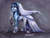 Size: 1546x1189 | Tagged: safe, artist:bazted, earth pony, pony, clothes, corpse bride, creepy, dress, emily (corpse bride), female, mare, ponified, solo