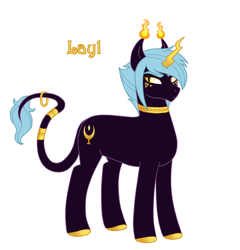 Size: 2032x2116 | Tagged: safe, artist:_ladybanshee_, oc, oc only, oc:layl, pony, sphinx, unicorn, egyptian, egyptian pony, high res, prince, reference, royalty, solo