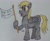 Size: 1897x1539 | Tagged: safe, artist:rapidsnap, derpy hooves, pony, equestria daily, g4, atg 2020, female, flag, newbie artist training grounds, solo, traditional art