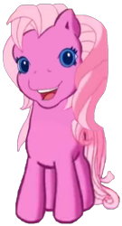 Size: 456x847 | Tagged: safe, artist:logan jones, edit, edited screencap, editor:logan jones, screencap, pinkie pie (g3), g3, background removed, cute, female, g3 diapinkes, looking at you, not a vector, open mouth, simple background, smiling, transparent background