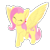 Size: 1800x1800 | Tagged: safe, artist:ponyxwright, fluttershy, pegasus, pony, g4, atg 2020, cute, eyes closed, female, floating heart, happy, heart, mare, newbie artist training grounds, raised hoof, shyabetes, simple background, solo, spread wings, transparent background, white outline, wings