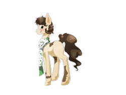 Size: 4000x3000 | Tagged: safe, artist:tomat-in-cup, oc, oc only, earth pony, pony, blushing, clothes, earth pony oc, scarf, simple background, smiling, solo, transparent background, unshorn fetlocks
