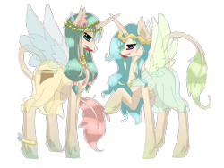 Size: 4000x3000 | Tagged: safe, artist:tomat-in-cup, oc, oc only, alicorn, pony, alicorn oc, blood, bracelet, clothes, duo, horn, jewelry, leonine tail, raised hoof, see-through, simple background, transparent background, unshorn fetlocks, wings